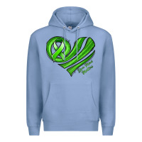 Colony Blue mental health awareness heart Premium Hoodie - Jasminsmagicworld