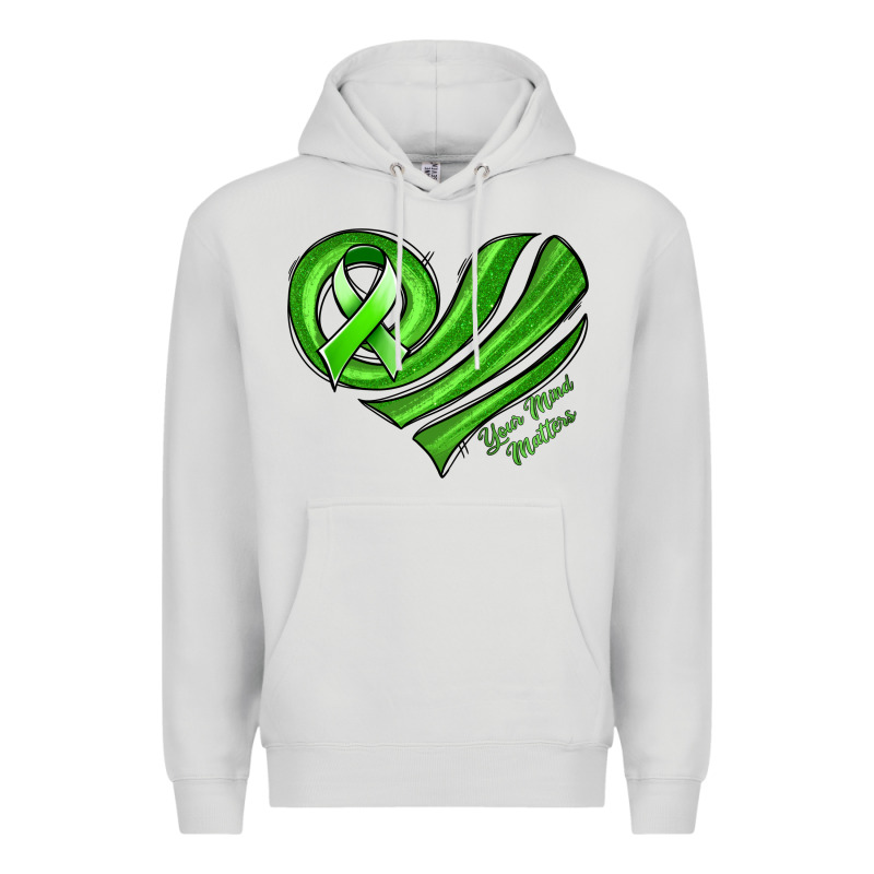 Mental Health Awareness Heart Premium Hoodie by Jasminsmagicworld | Teevron