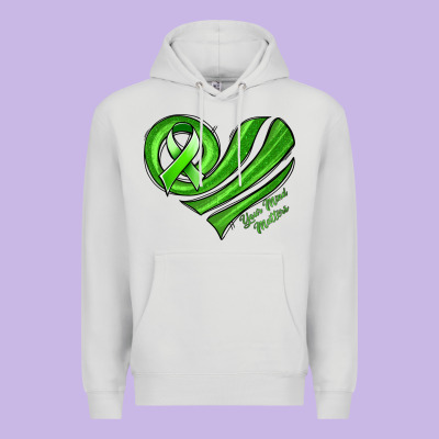 Mental Health Awareness Heart Premium Hoodie Designed By Jasminsmagicworld