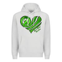 Dove Grey mental health awareness heart Premium Hoodie - Jasminsmagicworld