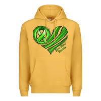 Mustard mental health awareness heart Premium Hoodie - Jasminsmagicworld