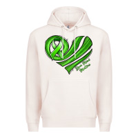 Pale Pink mental health awareness heart Premium Hoodie - Jasminsmagicworld