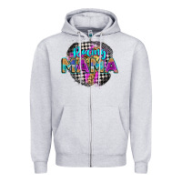 Heather Grey racing mama Zipper Hoodie - Zillion Design Studio