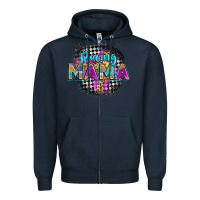 Navy racing mama Zipper Hoodie - Zillion Design Studio