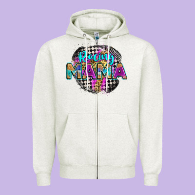 Racing Mama Zipper Hoodie Designed By Zillion Design Studio