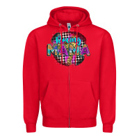Red racing mama Zipper Hoodie - Zillion Design Studio