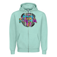 Seafoam racing mama Zipper Hoodie - Zillion Design Studio