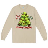 Mushroom Merry Christmas Tennis Long Sleeve Tee - RanaPortraitStore