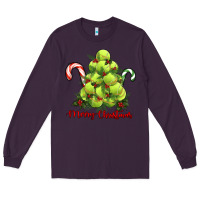 Plum Merry Christmas Tennis Long Sleeve Tee - RanaPortraitStore