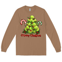Toasted Coconut Merry Christmas Tennis Long Sleeve Tee - RanaPortraitStore