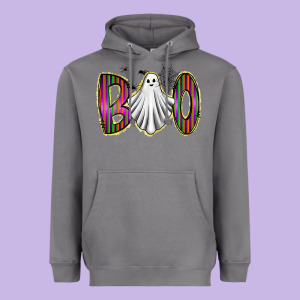 Boo Ghost Heavyweight Hoodie Designed By Racoondesign