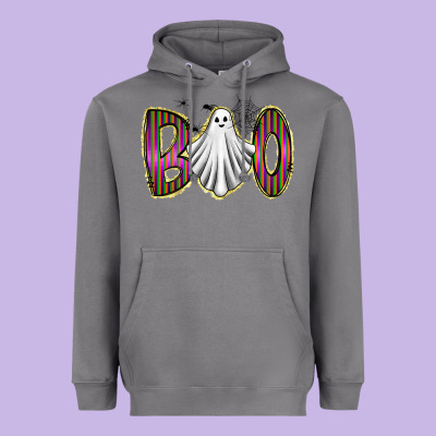 Boo Ghost Heavyweight Hoodie Designed By Racoondesign