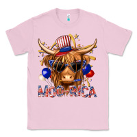 Bubblegum Pink moorica with cow billie wilder Classic Tee - texasbilliewilder