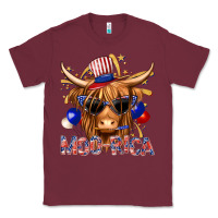 Burgundy moorica with cow billie wilder Classic Tee - texasbilliewilder