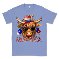 Colony Blue moorica with cow billie wilder Classic Tee - texasbilliewilder