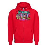 Red racing girl Zipper Hoodie - Zillion Design Studio