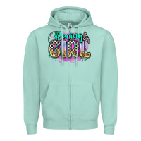 Seafoam racing girl Zipper Hoodie - Zillion Design Studio