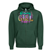 Sports Green racing girl Zipper Hoodie - Zillion Design Studio