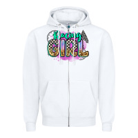 White racing girl Zipper Hoodie - Zillion Design Studio