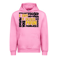 Fuchsia Pink i am a black man Urban Hoodie - MaliasSmallBusiness