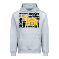 Heather Grey i am a black man Urban Hoodie - MaliasSmallBusiness