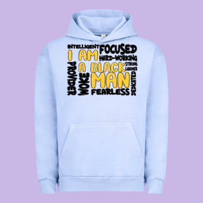 I Am A Black Man Urban Hoodie Designed By Maliassmallbusiness