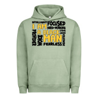 Pigment Oil Green i am a black man Urban Hoodie - MaliasSmallBusiness