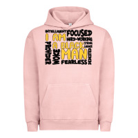 Pigment Salmon i am a black man Urban Hoodie - MaliasSmallBusiness
