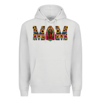 Dove Grey mom lady of guadalupe  serape sunflower Premium Hoodie - Jasminsmagicworld