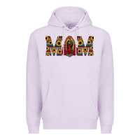 Lilac mom lady of guadalupe  serape sunflower Premium Hoodie - Jasminsmagicworld