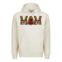 Oatmeal Heather mom lady of guadalupe  serape sunflower Premium Hoodie - Jasminsmagicworld