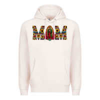 Pale Pink mom lady of guadalupe  serape sunflower Premium Hoodie - Jasminsmagicworld