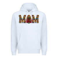 White mom lady of guadalupe  serape sunflower Premium Hoodie - Jasminsmagicworld