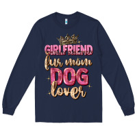 Navy girlfriend  fur mom dog lover Long Sleeve Tee - Zillion Design Studio