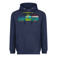 Navy fishing dad  libbey glass Heavyweight Hoodie - HRA Design Shop