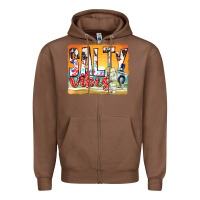 Chestnut salty vibes Zipper Hoodie - texasbilliewilder