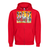 Red salty vibes Zipper Hoodie - texasbilliewilder