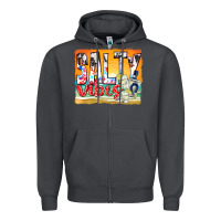 Smoke salty vibes Zipper Hoodie - texasbilliewilder