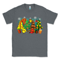 Charcoal Heather christmas trees with softball Classic Tee - Zillion Design Studio