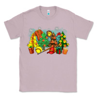 Lilac christmas trees with softball Classic Tee - Zillion Design Studio
