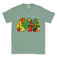 Sage christmas trees with softball Classic Tee - Zillion Design Studio
