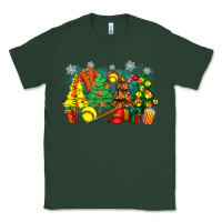 Sports Green christmas trees with softball Classic Tee - Zillion Design Studio