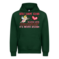 Forest Green self love club Urban Hoodie - MaliasSmallBusiness