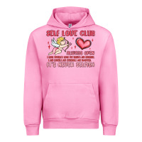Fuchsia Pink self love club Urban Hoodie - MaliasSmallBusiness