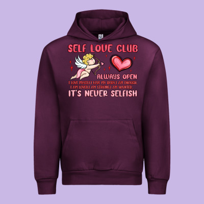 Self Love Club Urban Hoodie Designed By Maliassmallbusiness