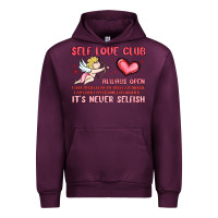 Mauve Wine self love club Urban Hoodie - MaliasSmallBusiness