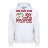 White self love club Urban Hoodie - MaliasSmallBusiness
