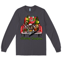 Smoke Merry Christmas Farm Truck With Baby Cow Long Sleeve Tee - RanaPortraitStore