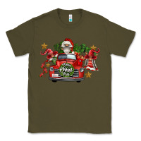 Army Green merry christmas truck gnomies Classic Tee - FaDigitalArtStudio