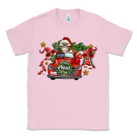 Bubblegum Pink merry christmas truck gnomies Classic Tee - FaDigitalArtStudio